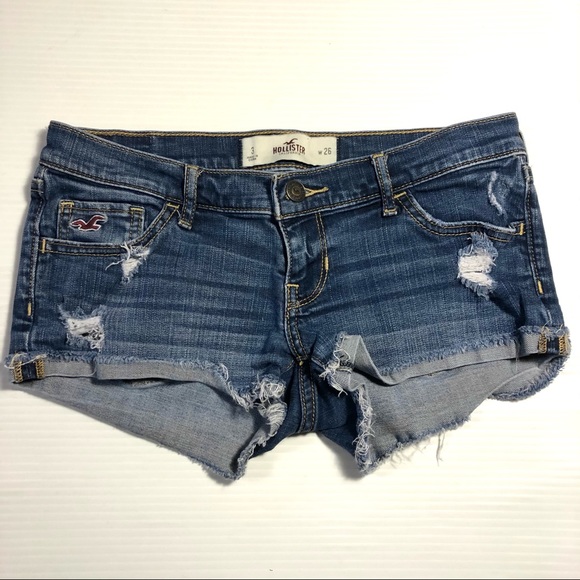Hollister Destroyed Jean Shorts 3 / 26 - Picture 6 of 8